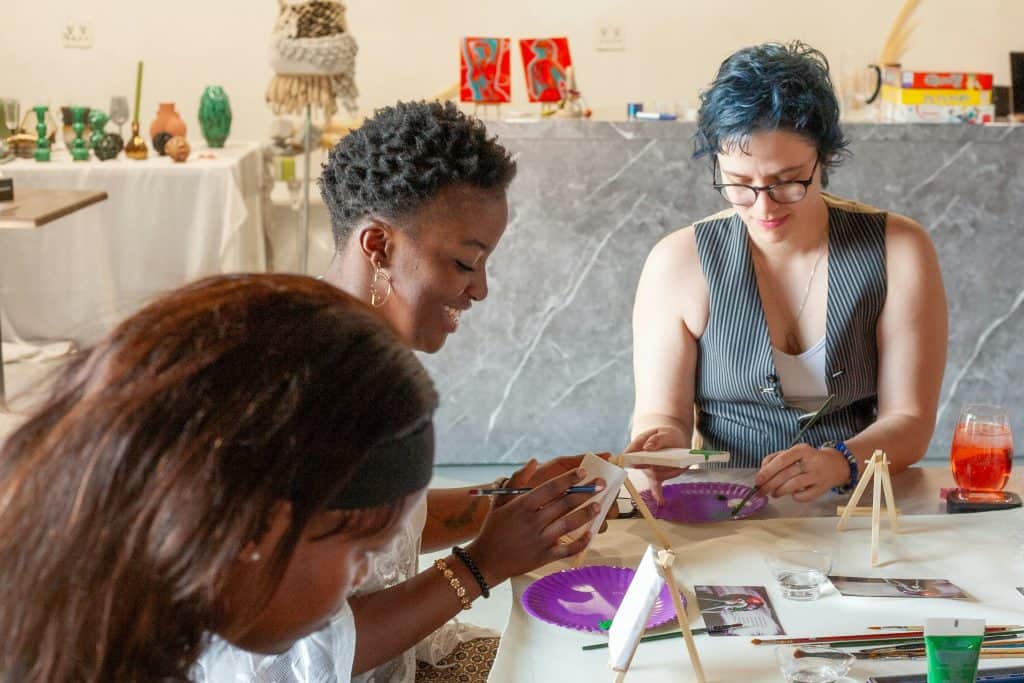 Teenage zero waste workshop in progress