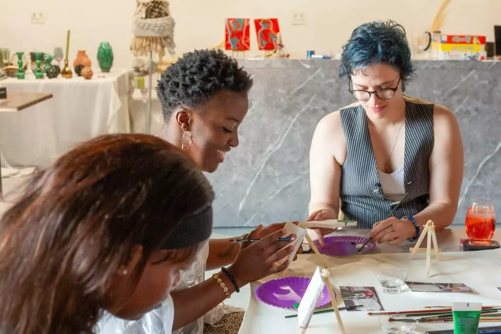 Teenage zero waste workshop in progress